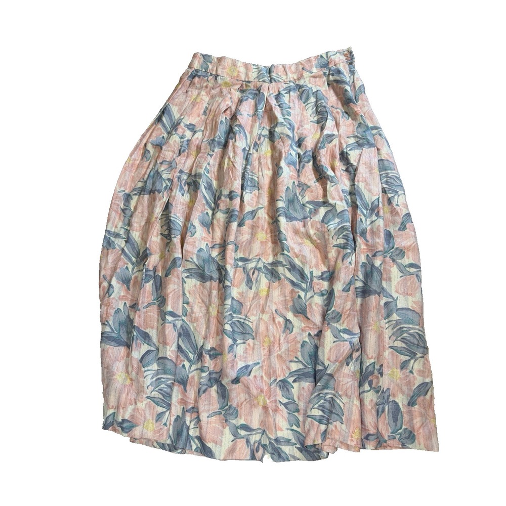 Pendleton Country Sophisticates Petite 14 Floral Midi Skirt Made in USA